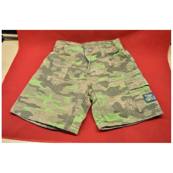 Nickelodeon Team Turtle Boys Shorts Cargo Style Camo Print Fabric Child Size S - Picture 1 of 4